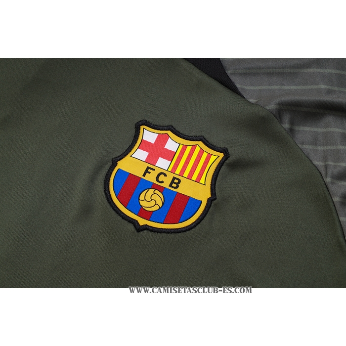Chandal del Barcelona 23-24 Manga Corta Verde Oscuro - Pantalon Corto